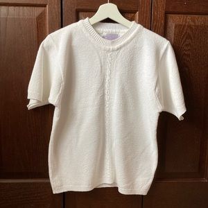 Vintage Short Sleeve Knit Sweater size M